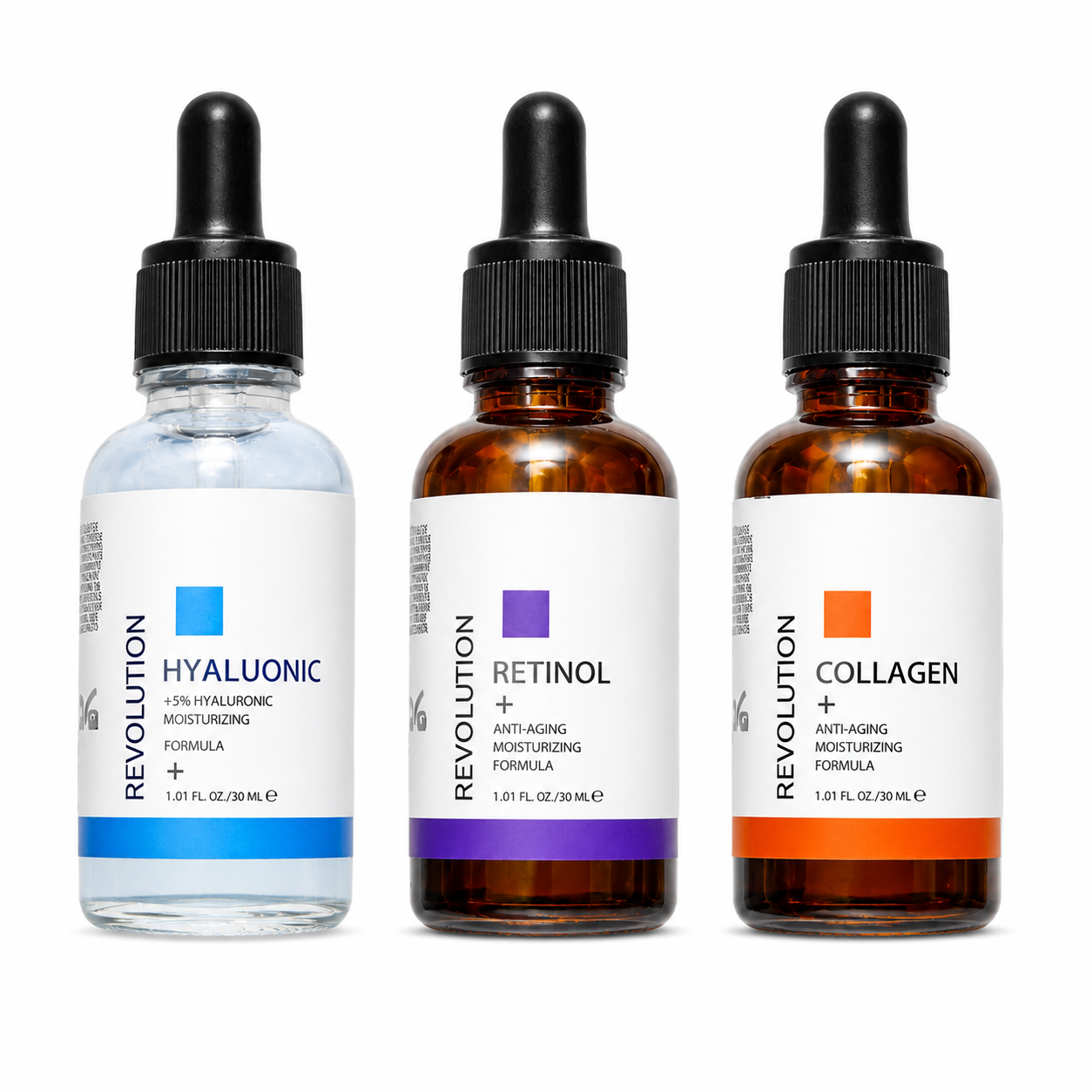 GlowSkin Trio | Ácido hialuronico, retinol & colágeno