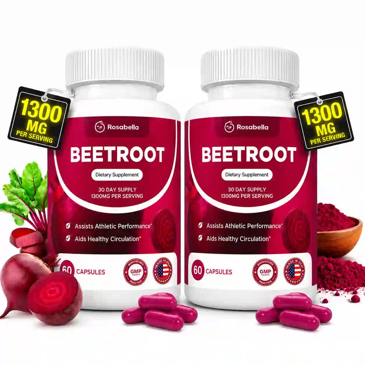 2x1 Organic Beet Root | 60 Cápsulas