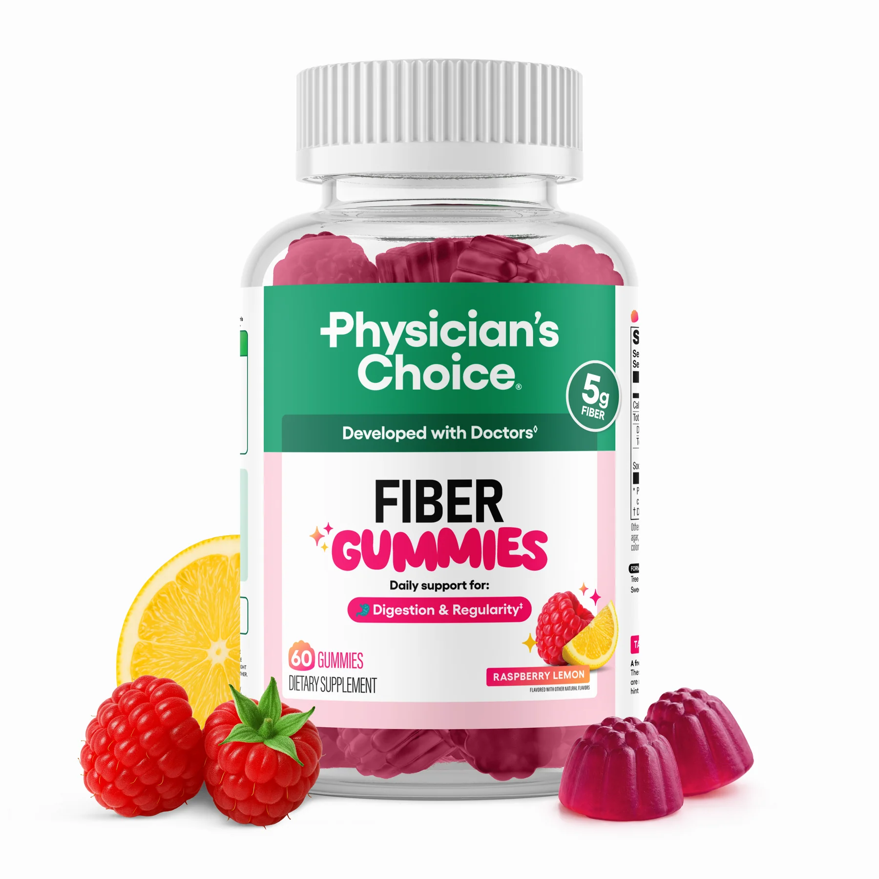 FIBER GUMMIES | 60 Gomitas sin azúcar